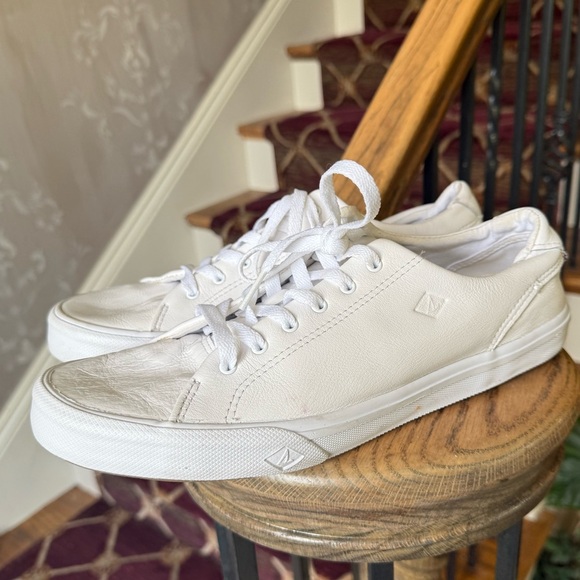 Sperrys ladies sneaker size 10 white very good condition men’s size 8 1/2 - Picture 12 of 15